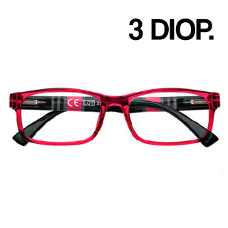 GAFAS ZIPPO LECTURA 31Z-B25 3 DIOP ROJA 1UD