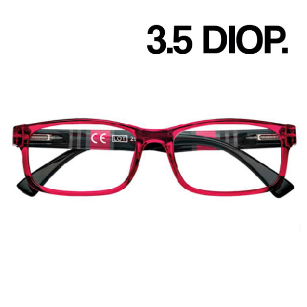GAFAS ZIPPO LECTURA 31Z-B25 3.5 DIOP ROJA 1UD
